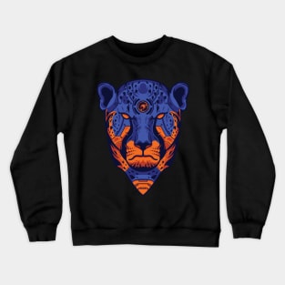 Cheetah Head Crewneck Sweatshirt